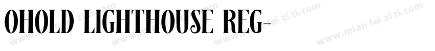 OHOld lighthouse Reg字体转换